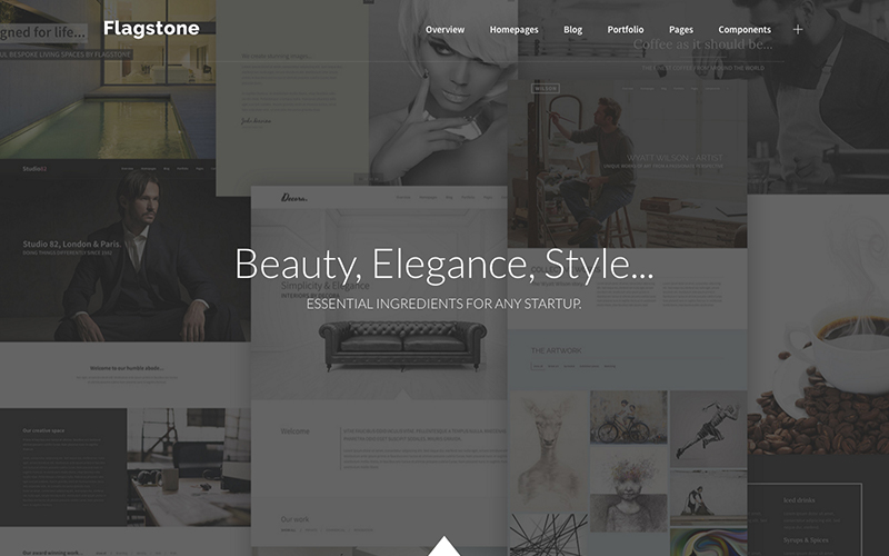 Preview of Flagstone theme