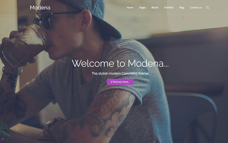 Preview of Modena theme