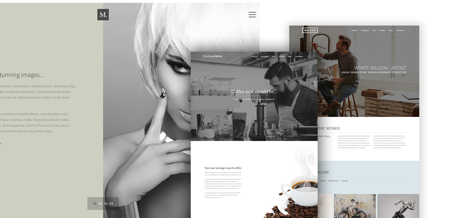 A selection of Vidal themes HTML themes